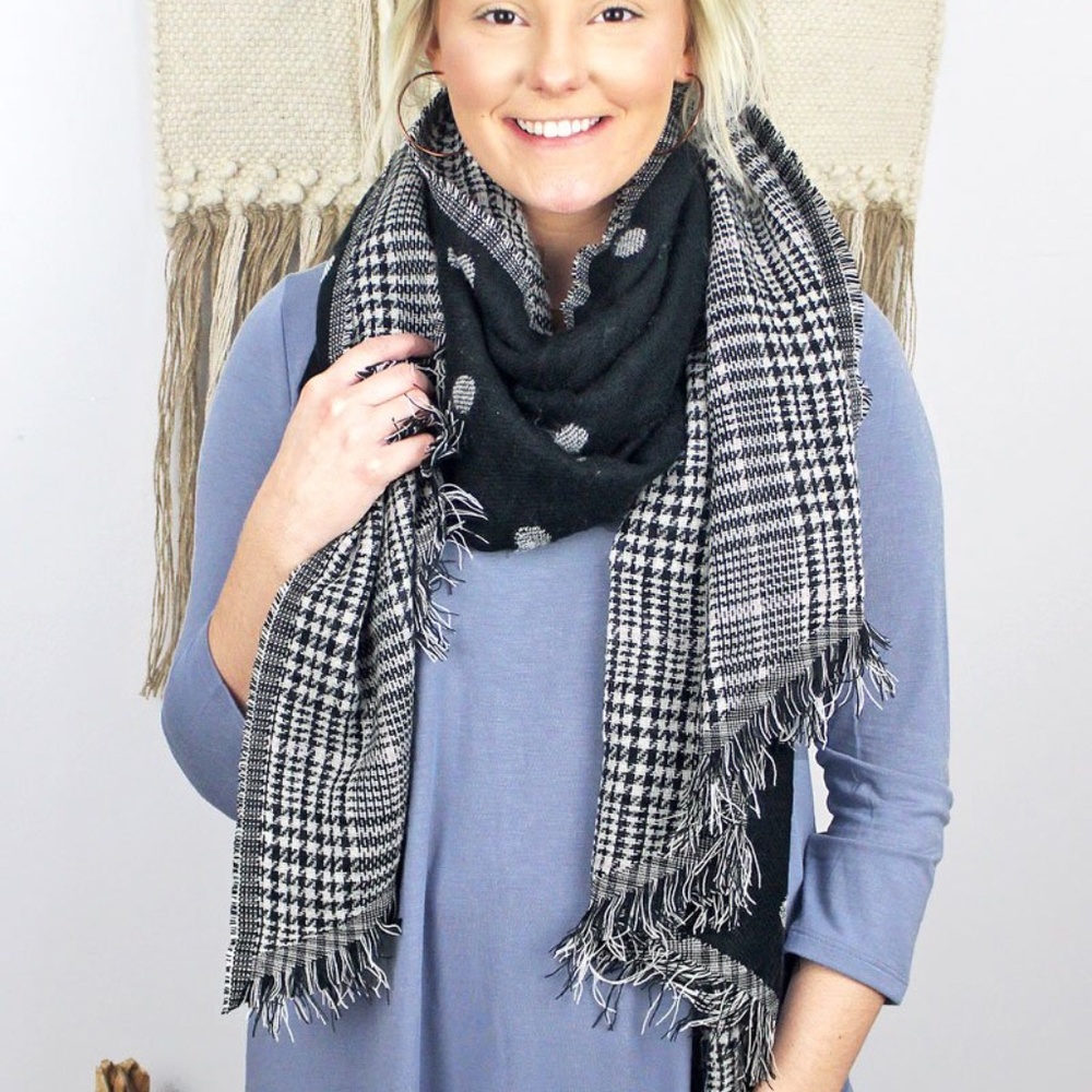 HP💝Ellen Bias Scarf in Black